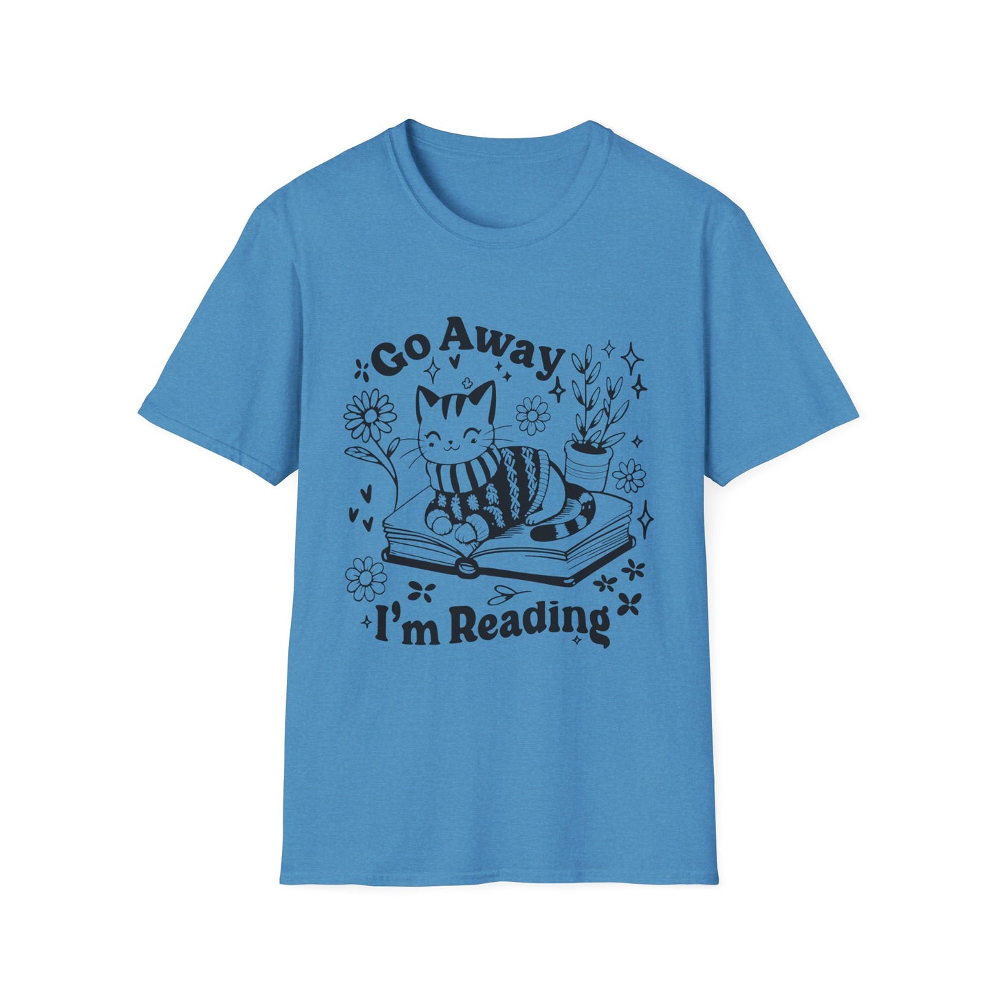 Go Away I'm Reading Adult Tee