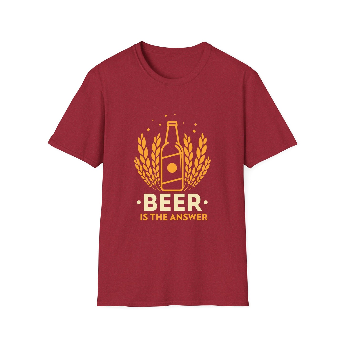 Beer Is The Answer Adult Tee