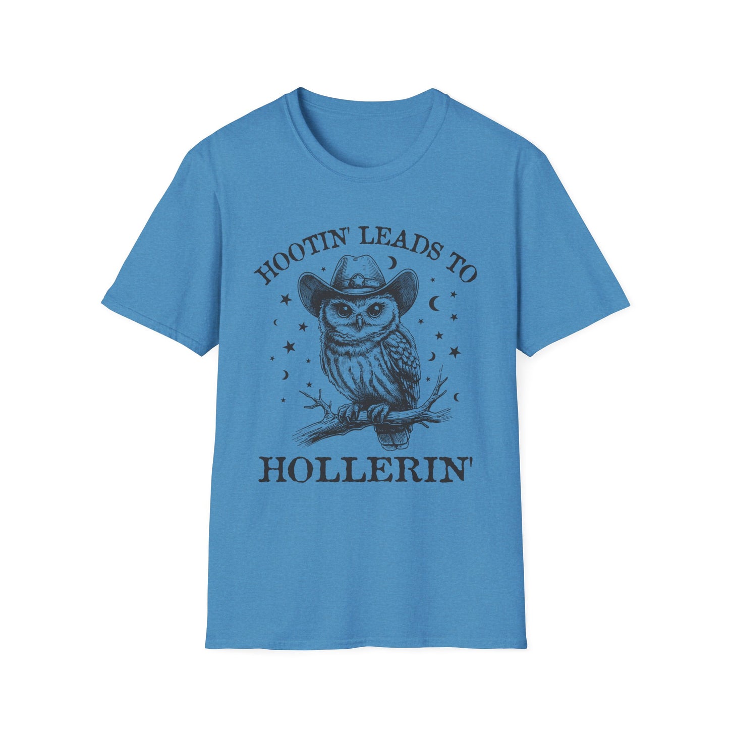 Hootin' Leads to Hollerin' Owl Adult Tee