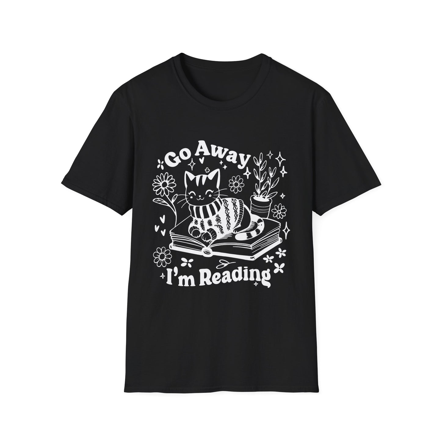 Go Away I'm Reading Adult Tee