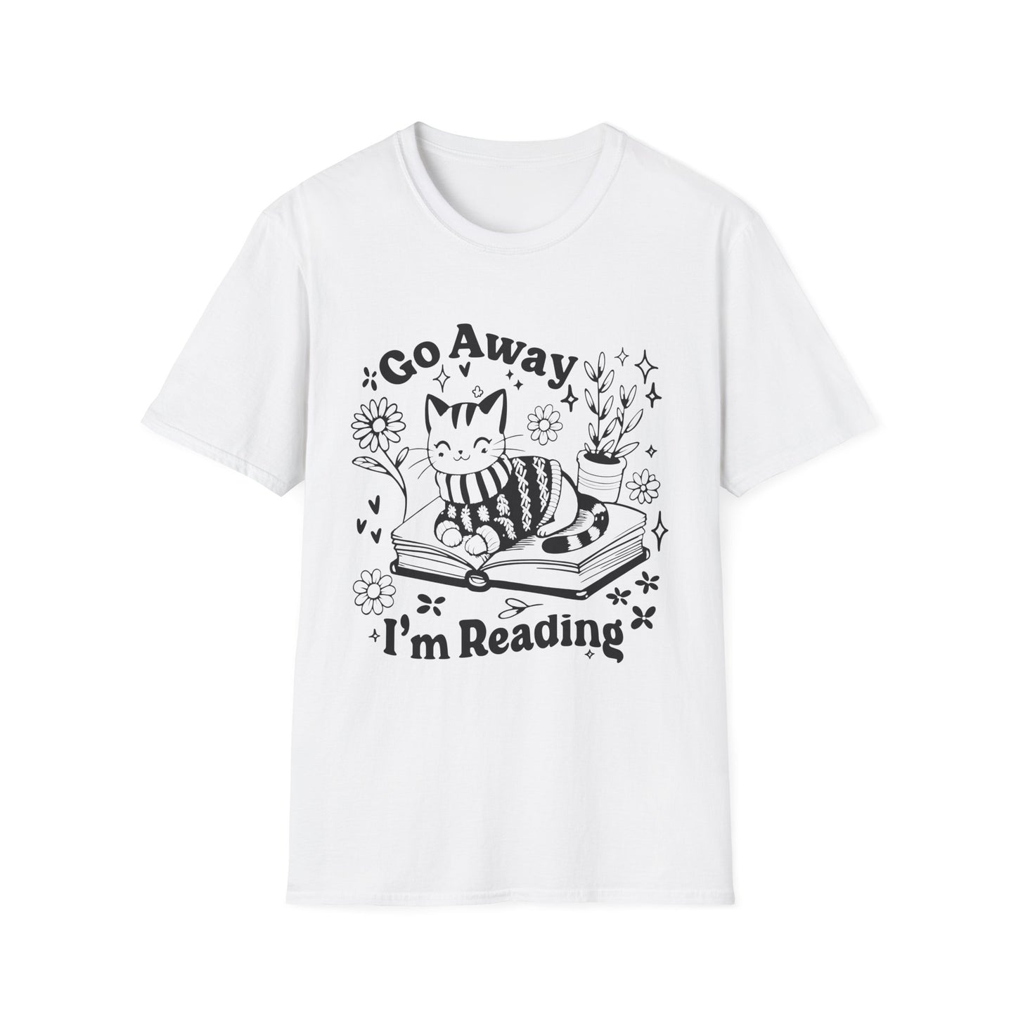 Go Away I'm Reading Adult Tee