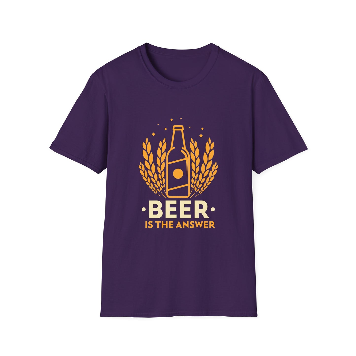 Beer Is The Answer Adult Tee