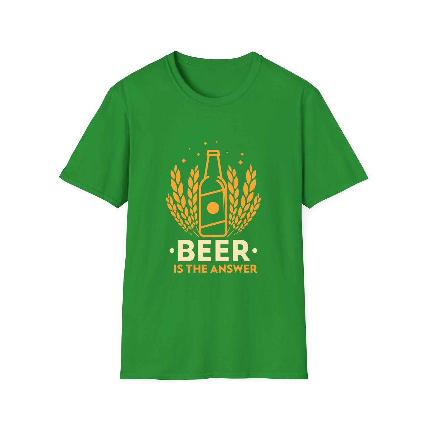 Beer Is The Answer Adult Tee