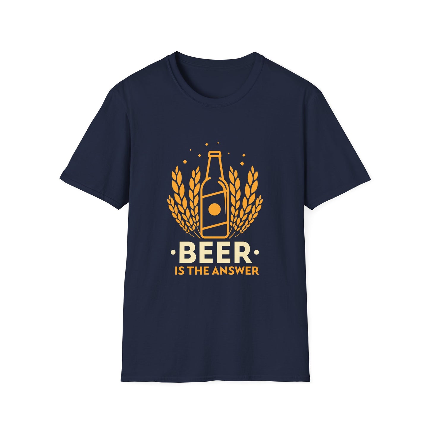 Beer Is The Answer Adult Tee