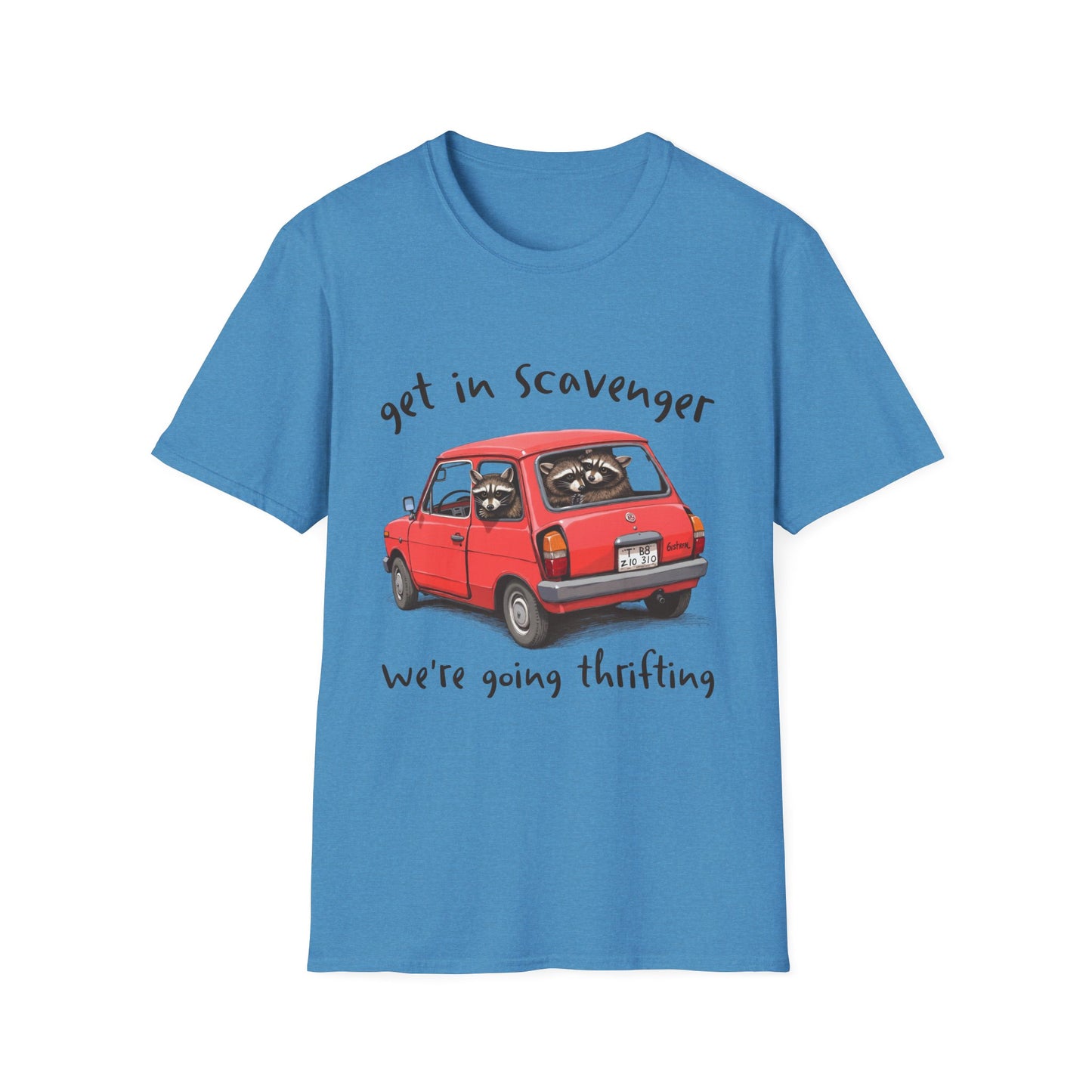 Racoons Get In Scavenger, We're Going Thrifting Adult Tee