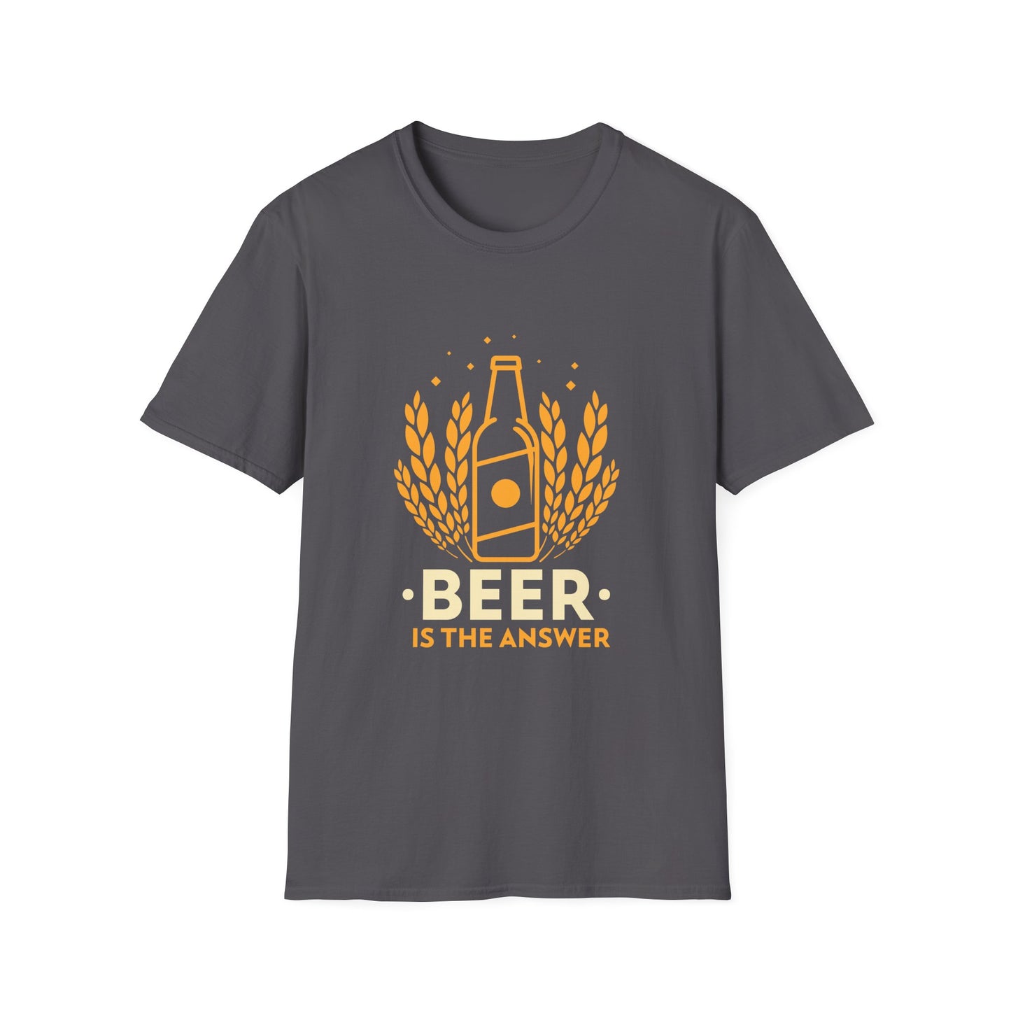 Beer Is The Answer Adult Tee