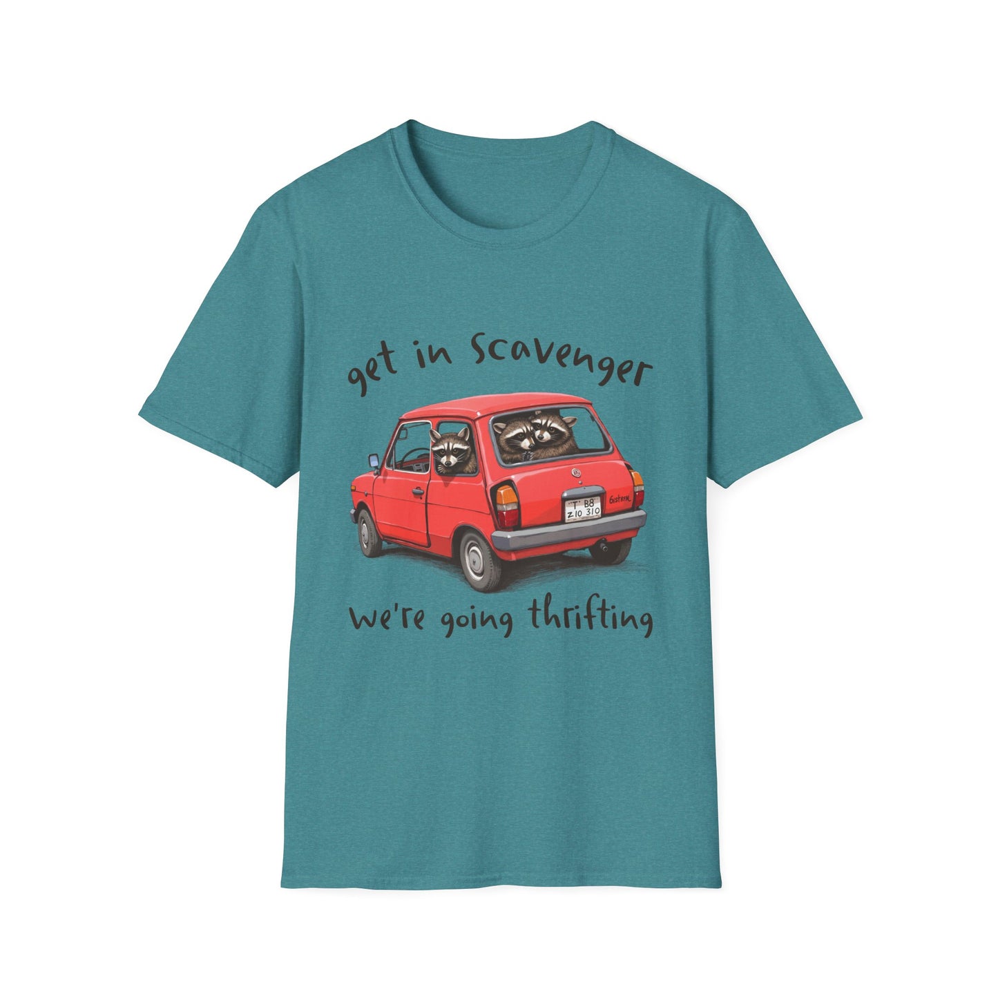 Racoons Get In Scavenger, We're Going Thrifting Adult Tee