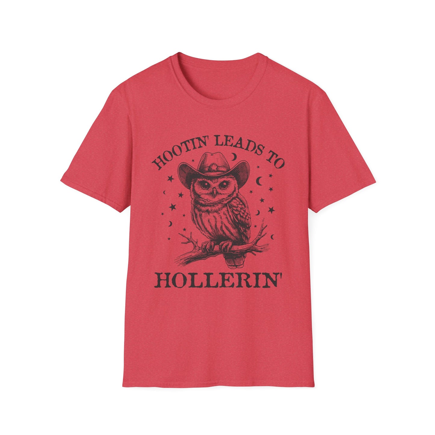 Hootin' Leads to Hollerin' Owl Adult Tee
