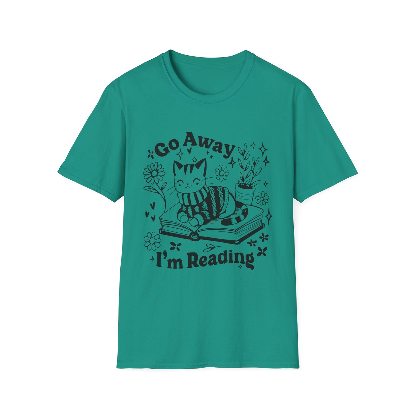 Go Away I'm Reading Adult Tee