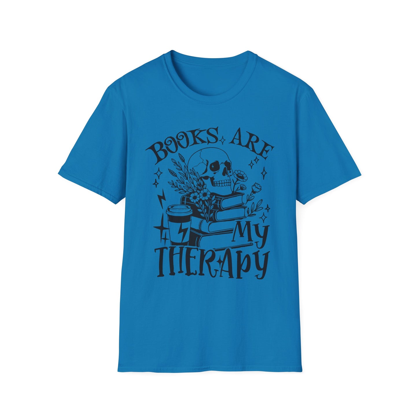 Books Are My Therapy Adult Tee