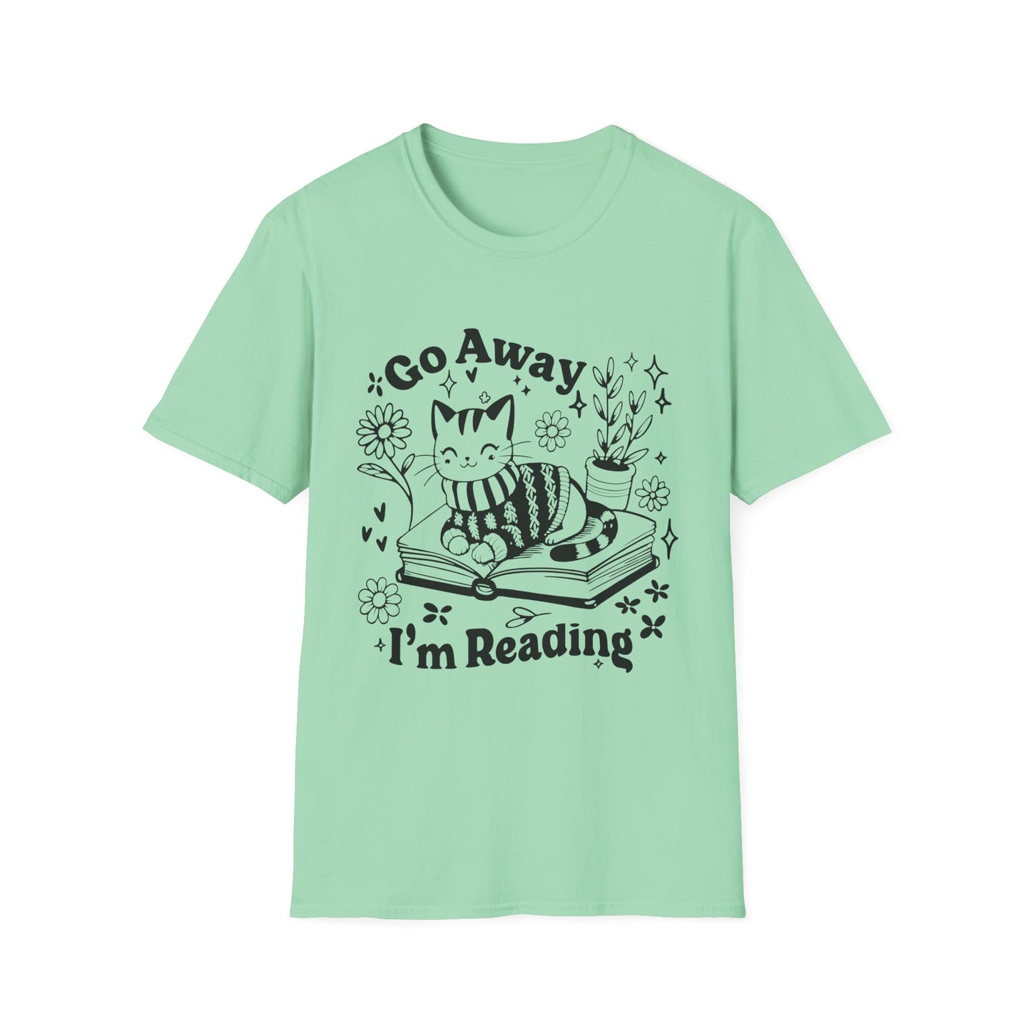 Go Away I'm Reading Adult Tee