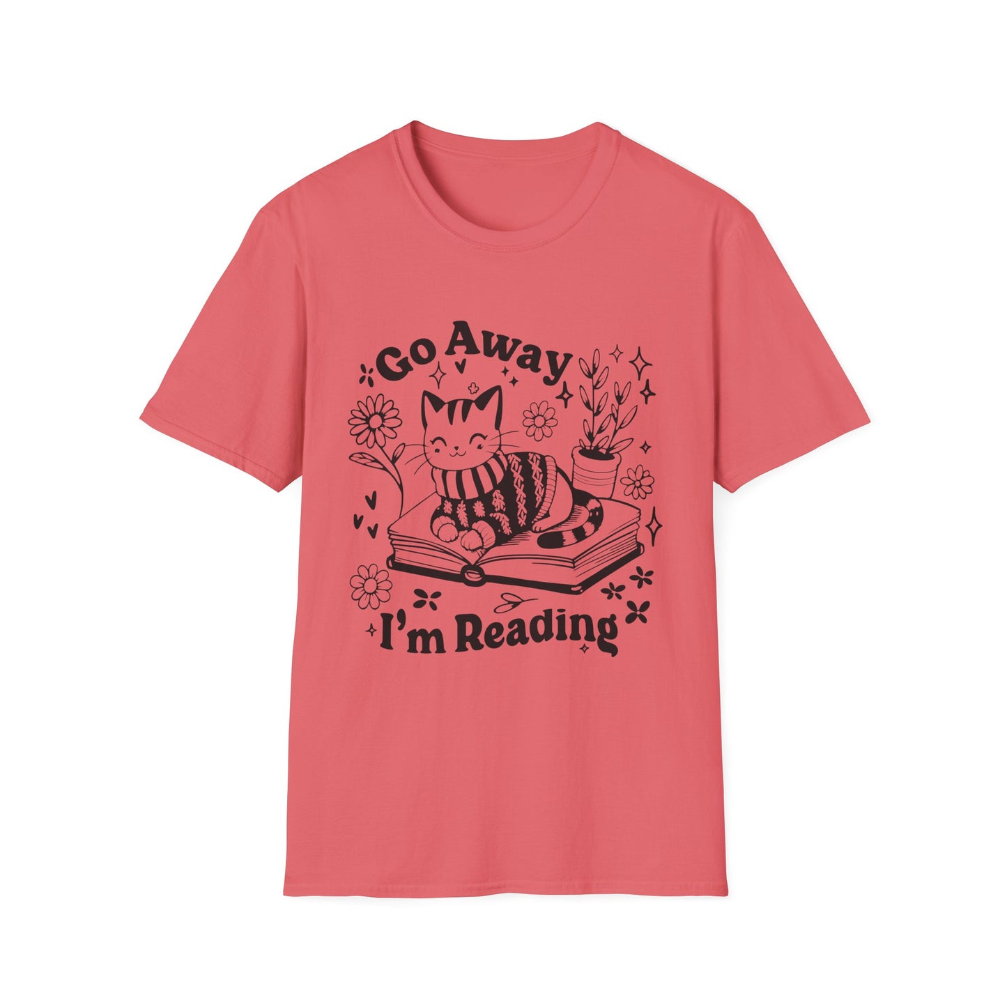 Go Away I'm Reading Adult Tee