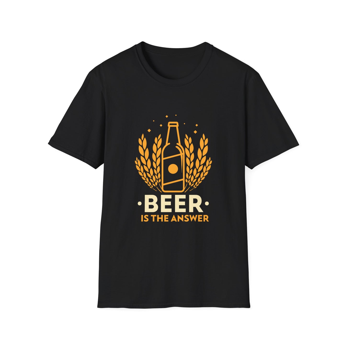 Beer Is The Answer Adult Tee