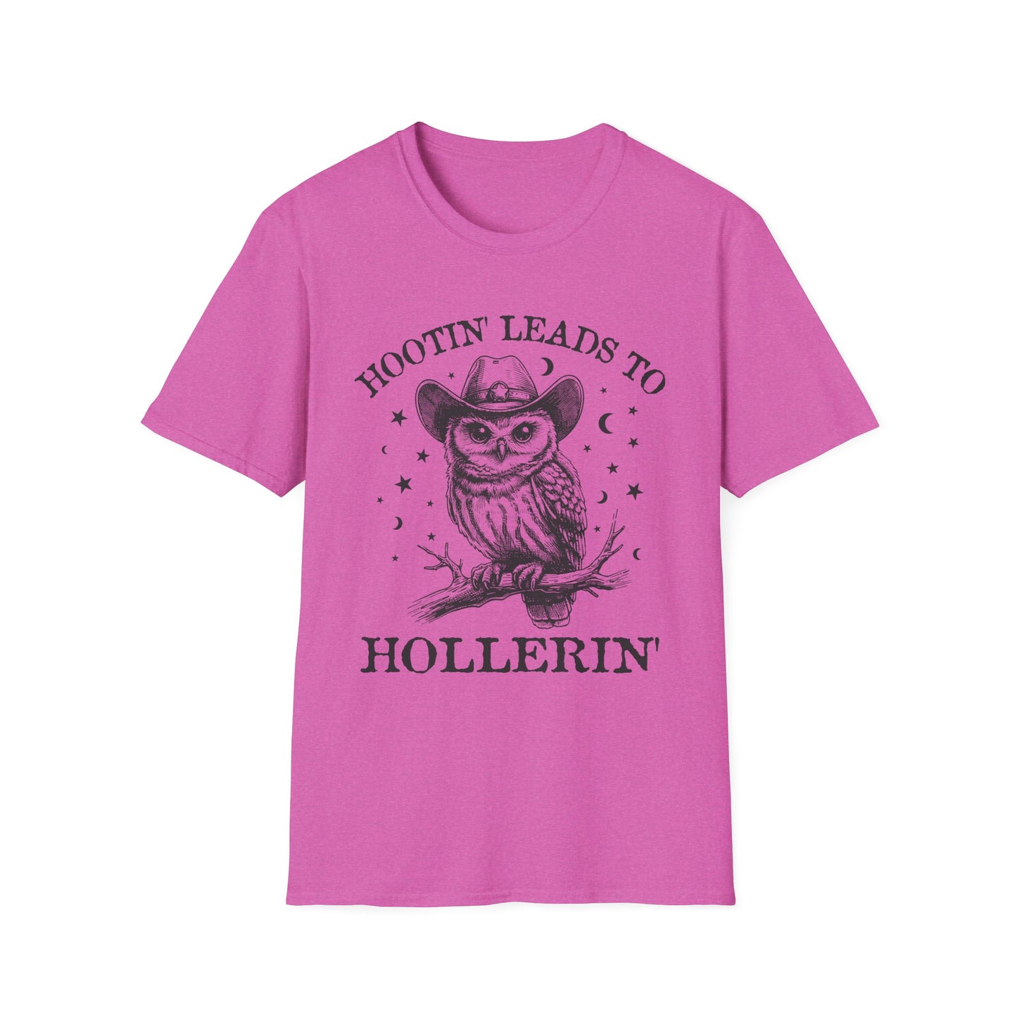 Hootin' Leads to Hollerin' Owl Adult Tee
