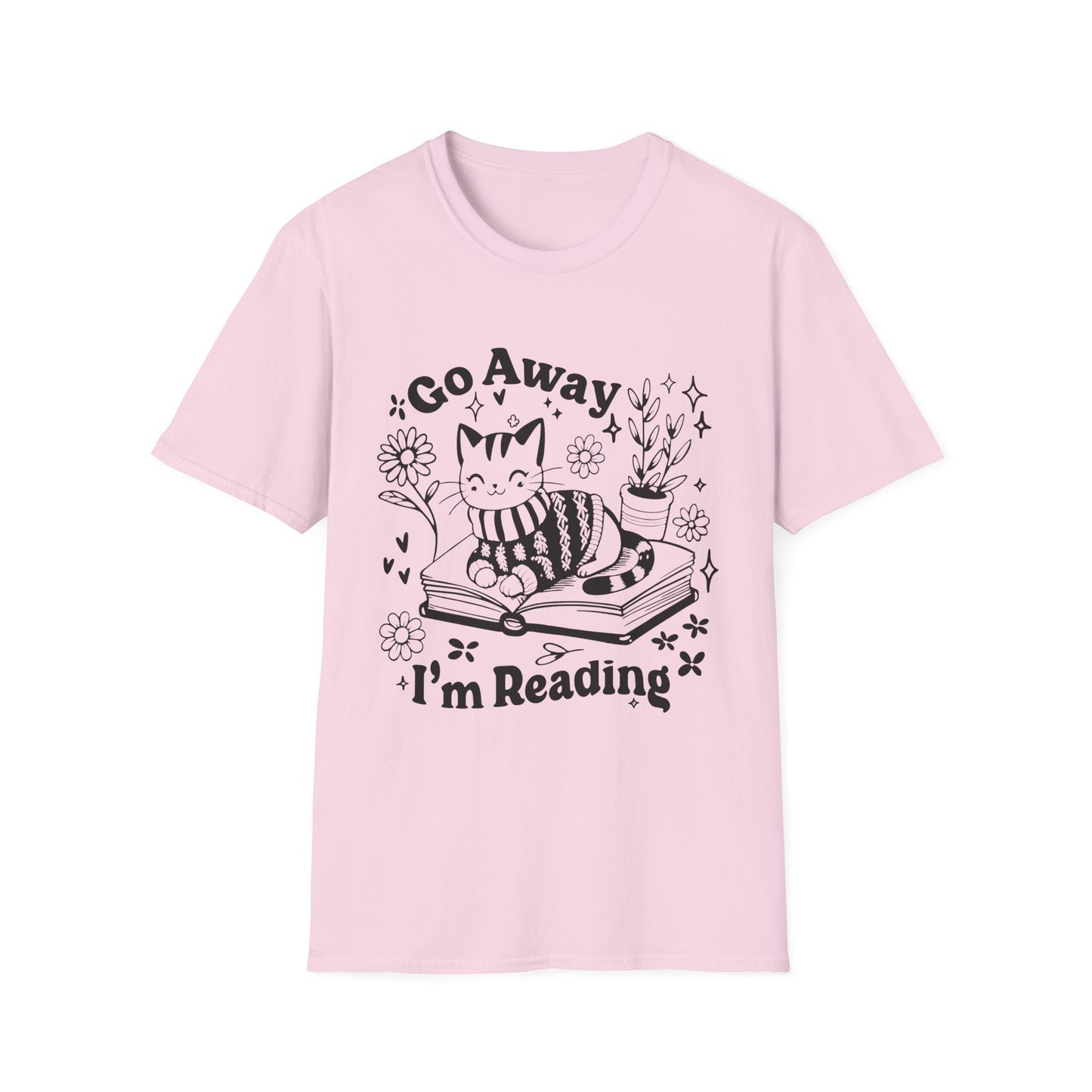 Go Away I'm Reading Adult Tee
