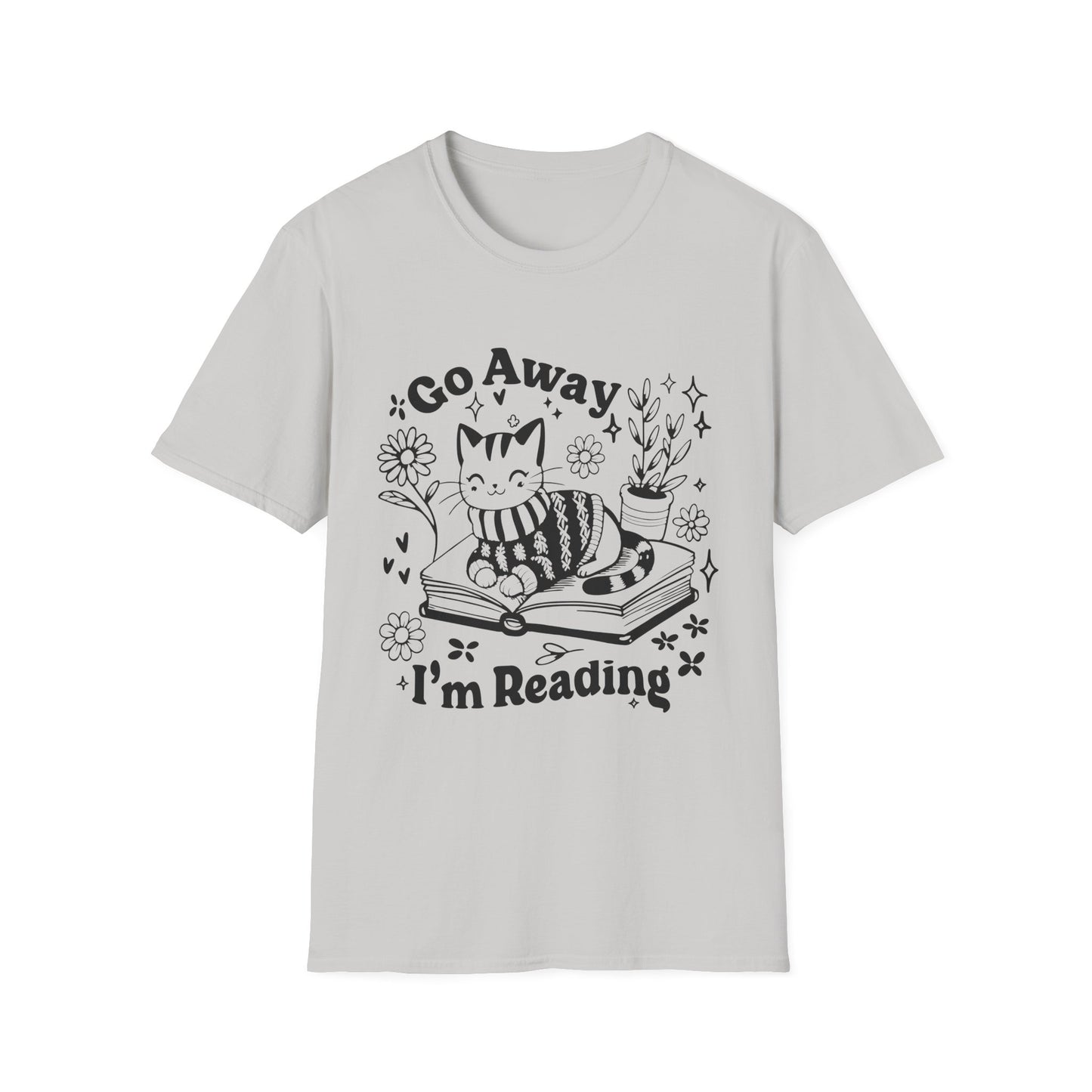 Go Away I'm Reading Adult Tee