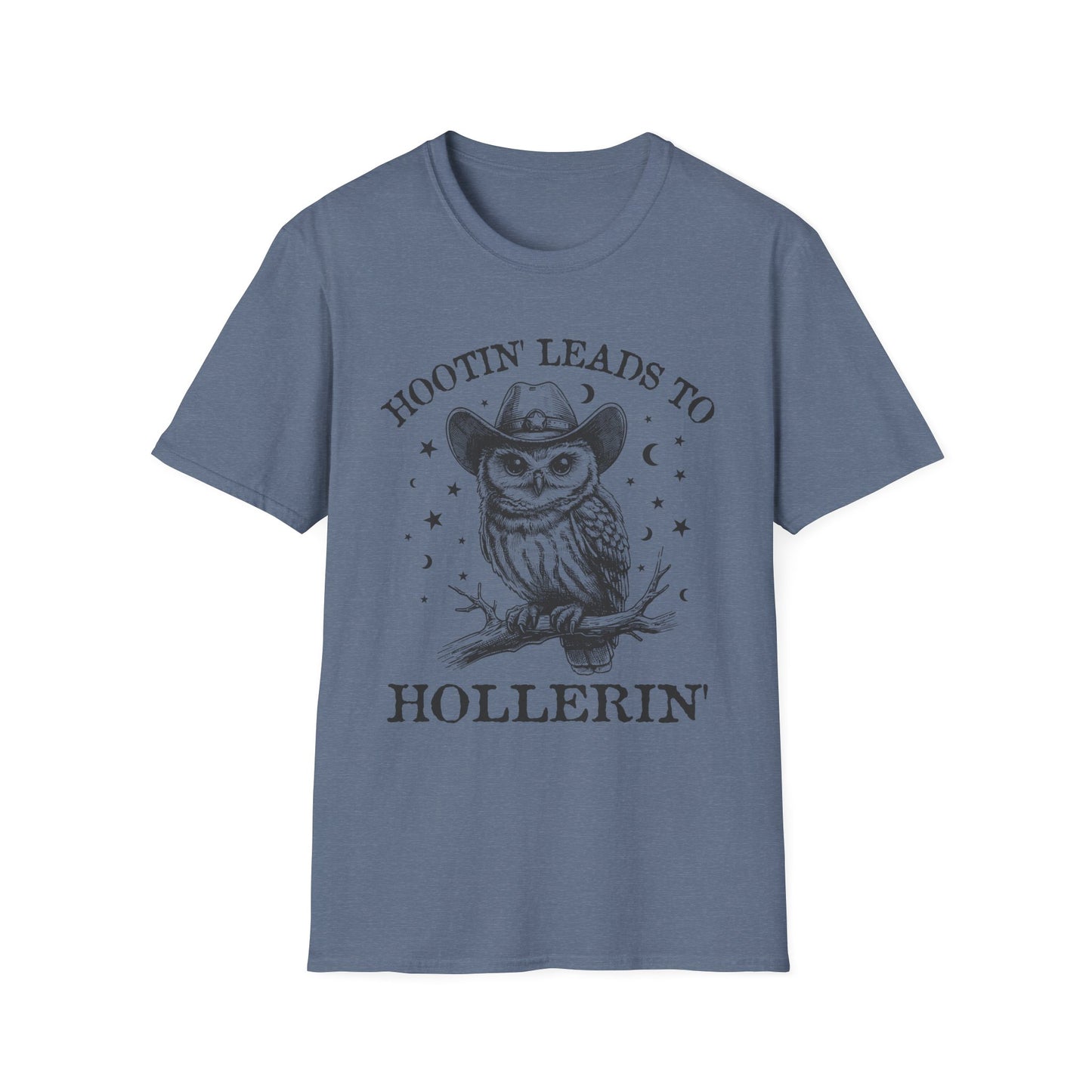 Hootin' Leads to Hollerin' Owl Adult Tee