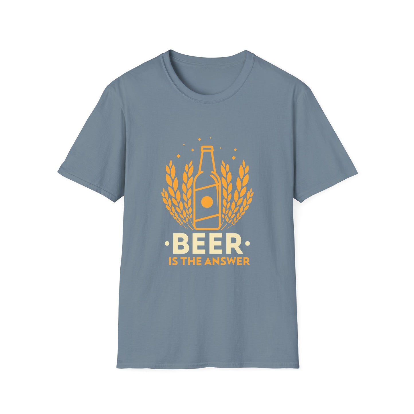 Beer Is The Answer Adult Tee