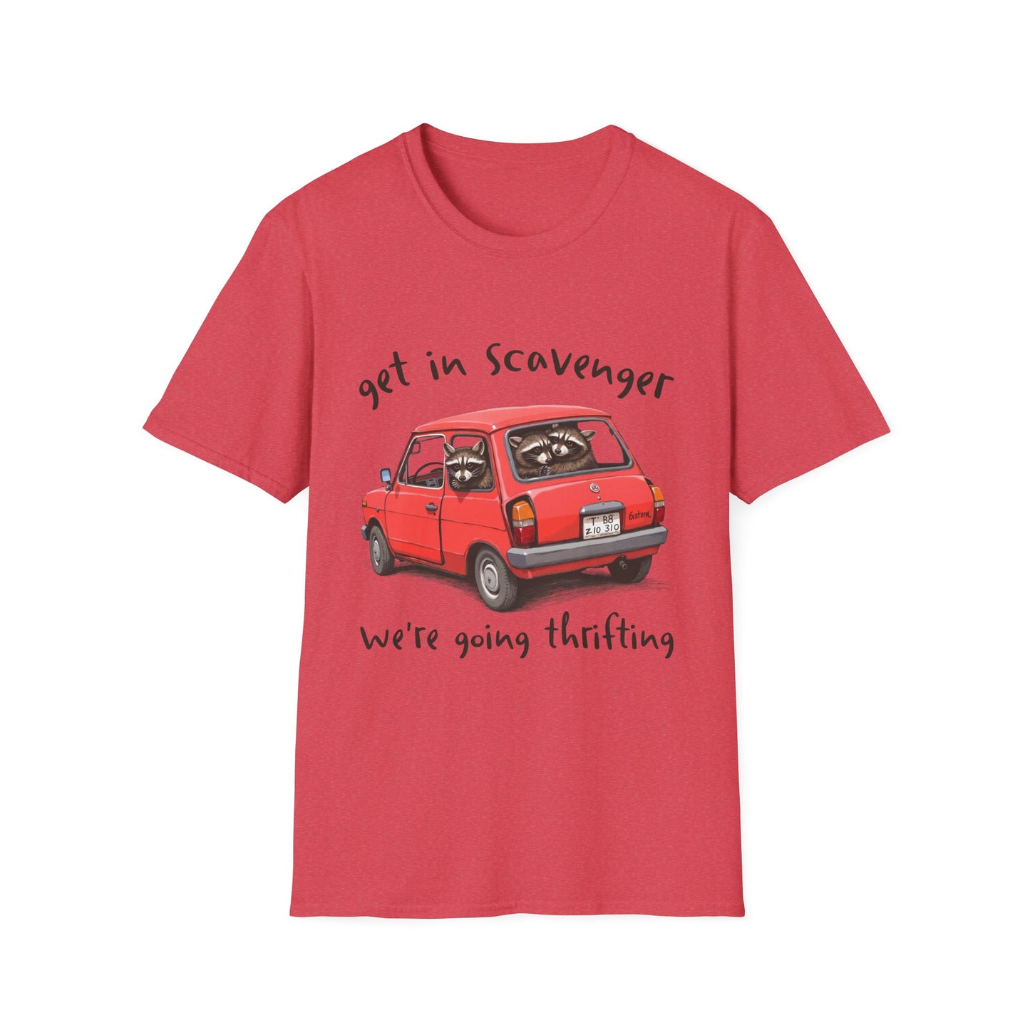 Racoons Get In Scavenger, We're Going Thrifting Adult Tee