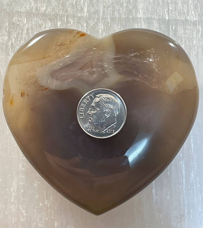 Druzy Agate Heart