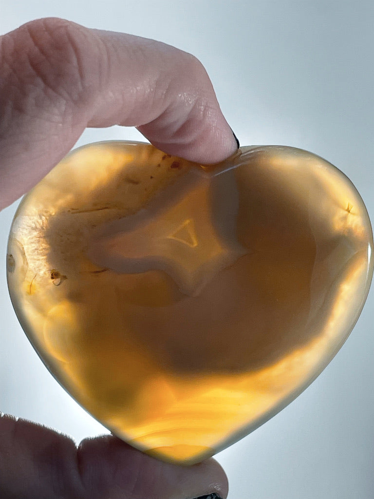 Druzy Agate Heart