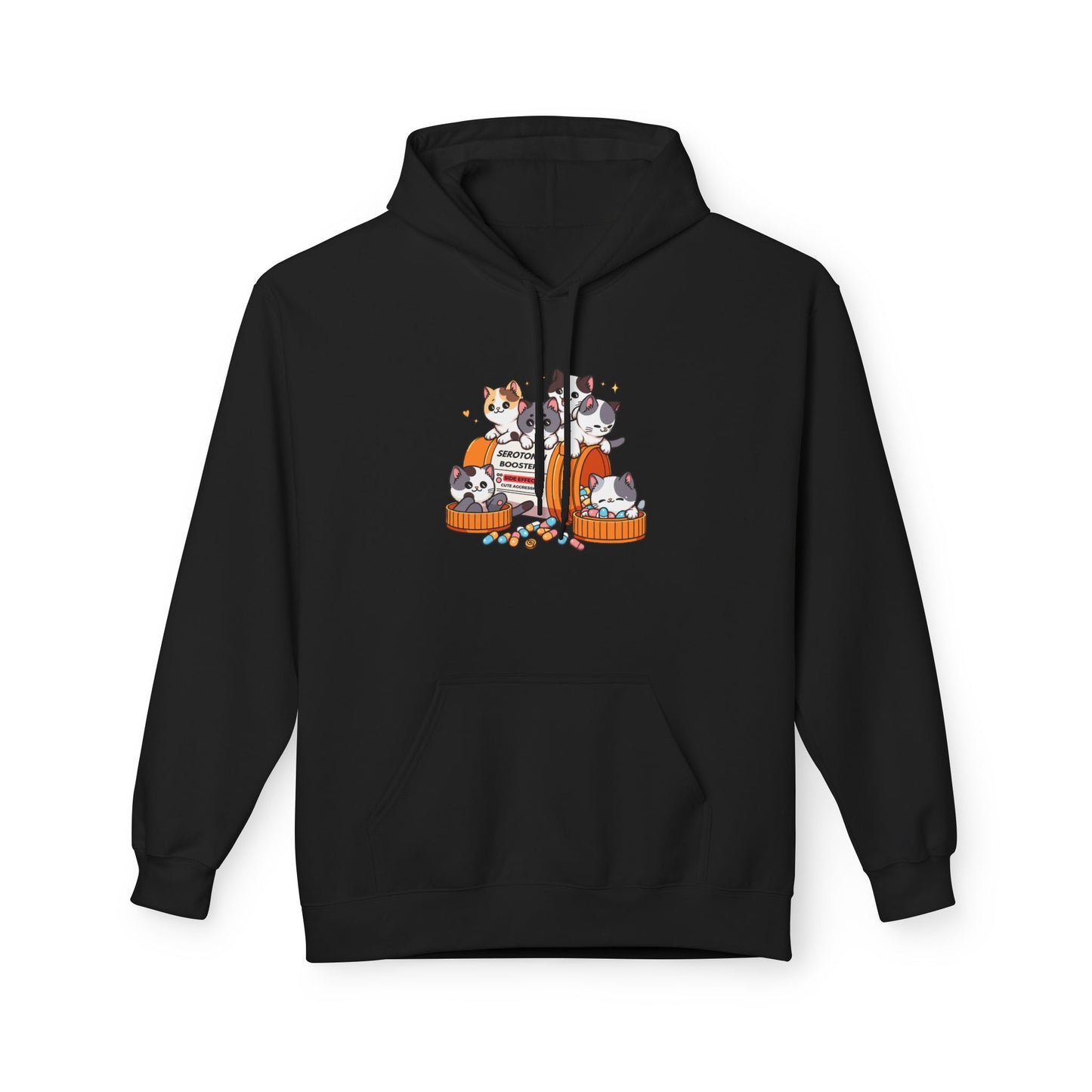 Kawaii Cats = Serotonin Adult Hoodie