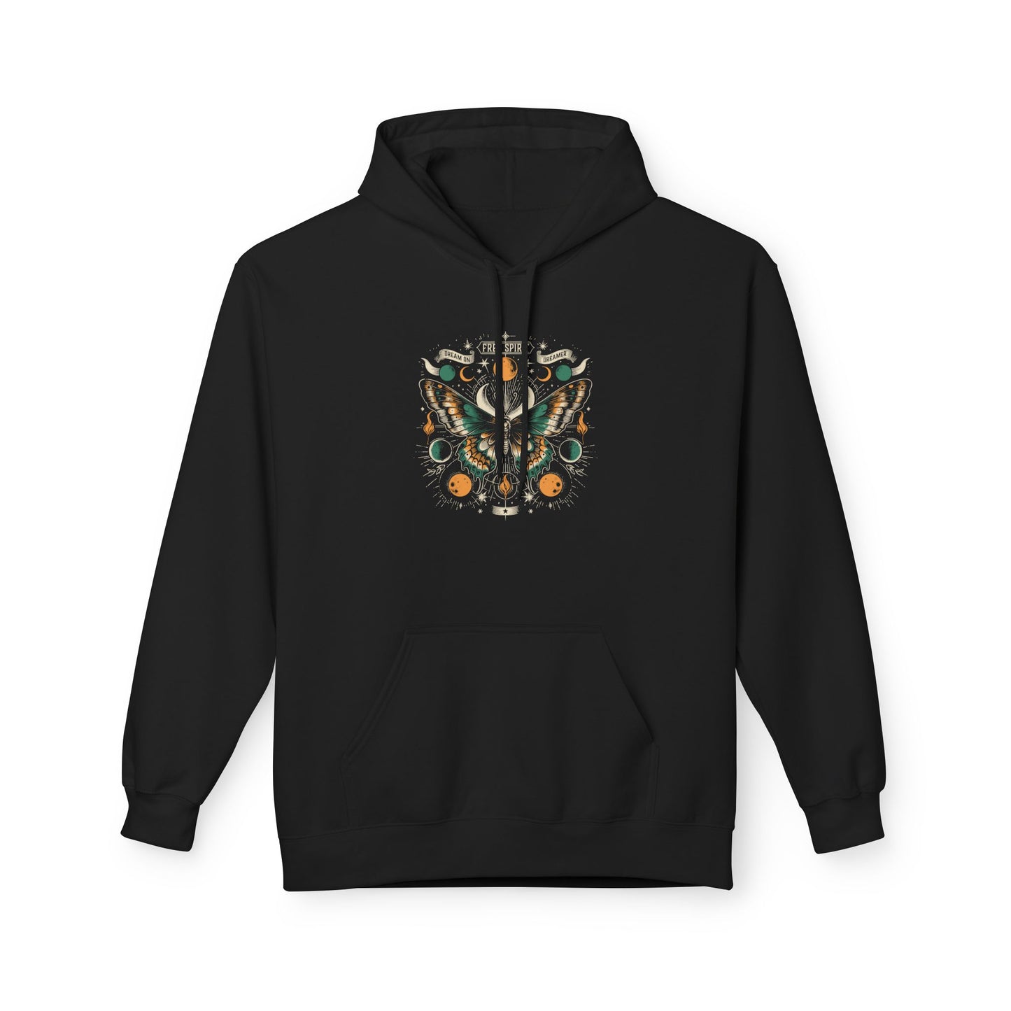 Free Spirit Boho Butterfly Adult Hoodie