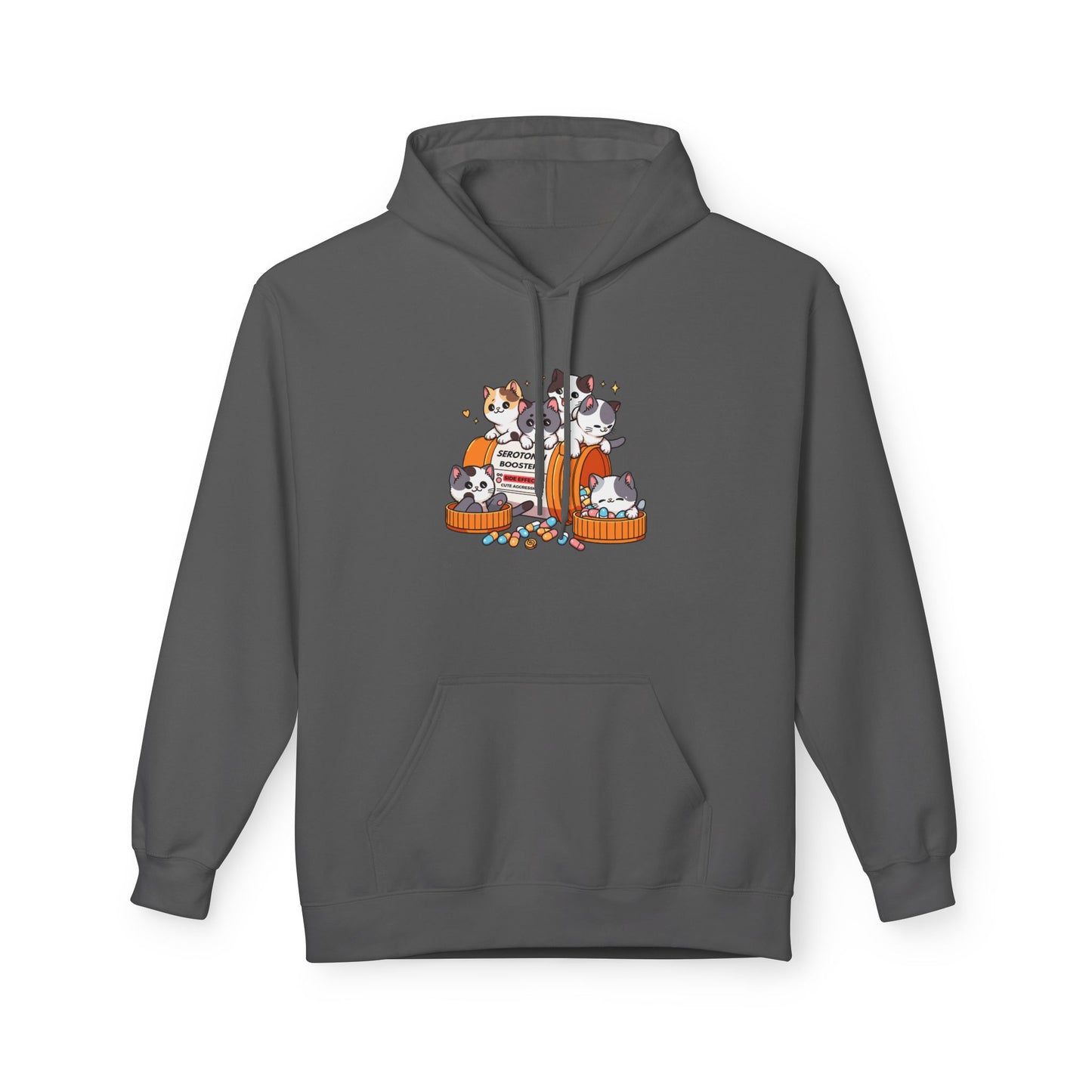 Kawaii Cats = Serotonin Adult Hoodie