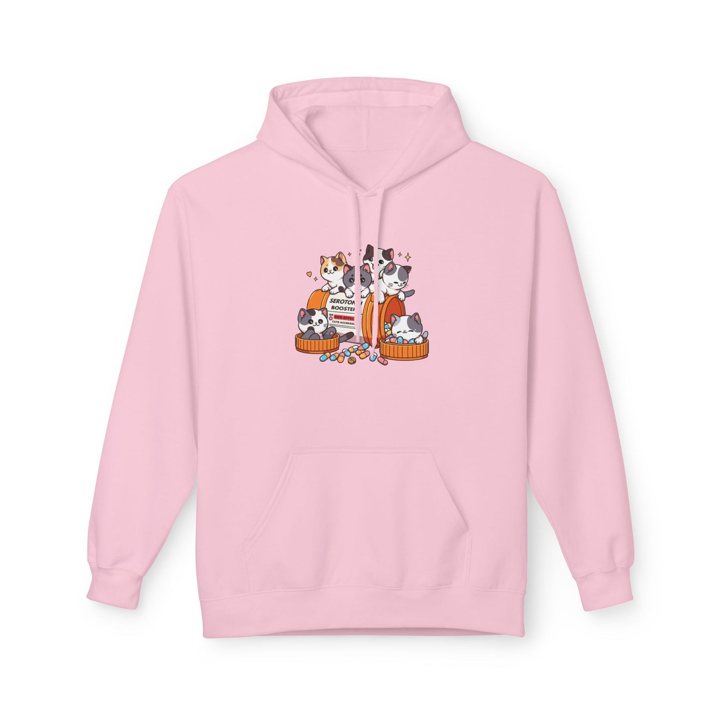 Kawaii Cats = Serotonin Adult Hoodie